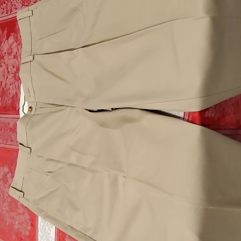 40, Orvis, Pleated, Dress Pants, Khaki